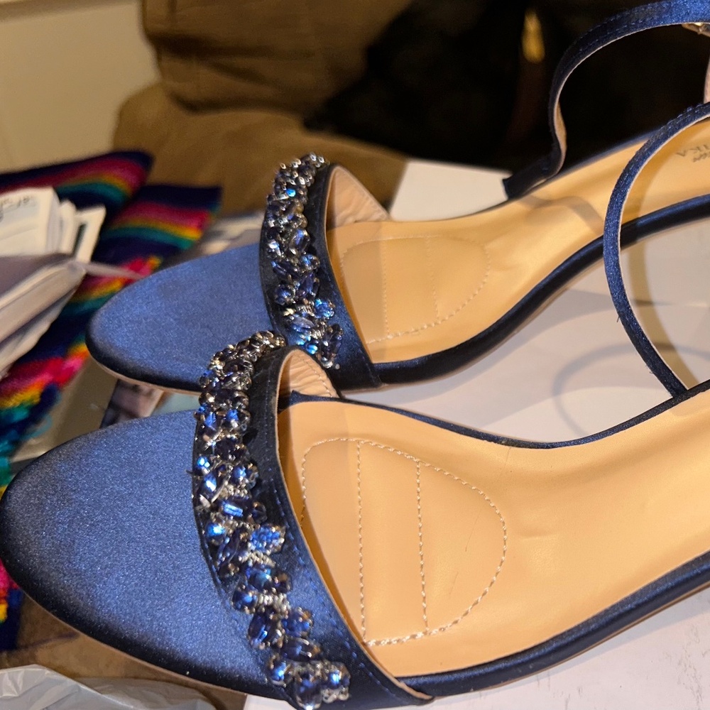 New Badgley Mishka Size 10 Peep Toe  Formal Sandals